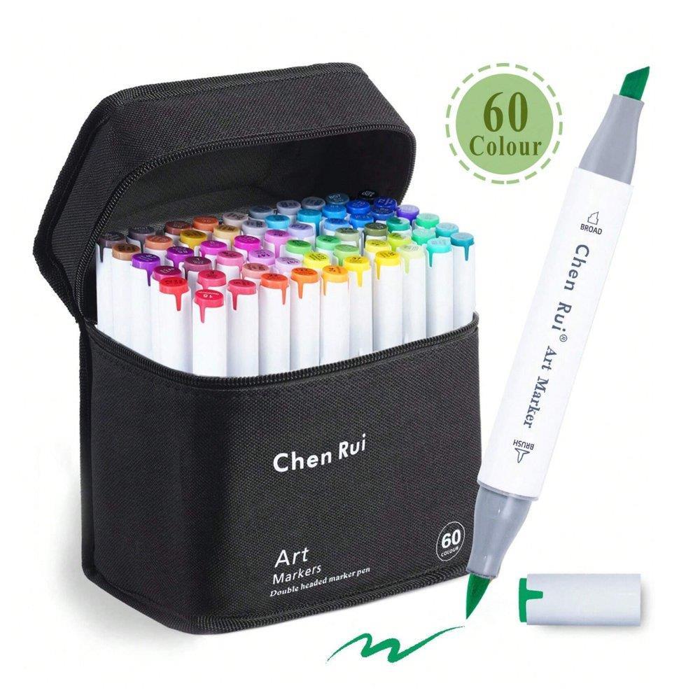 Alcohol Markers διπλής μύτης σετ 60 τεμ.