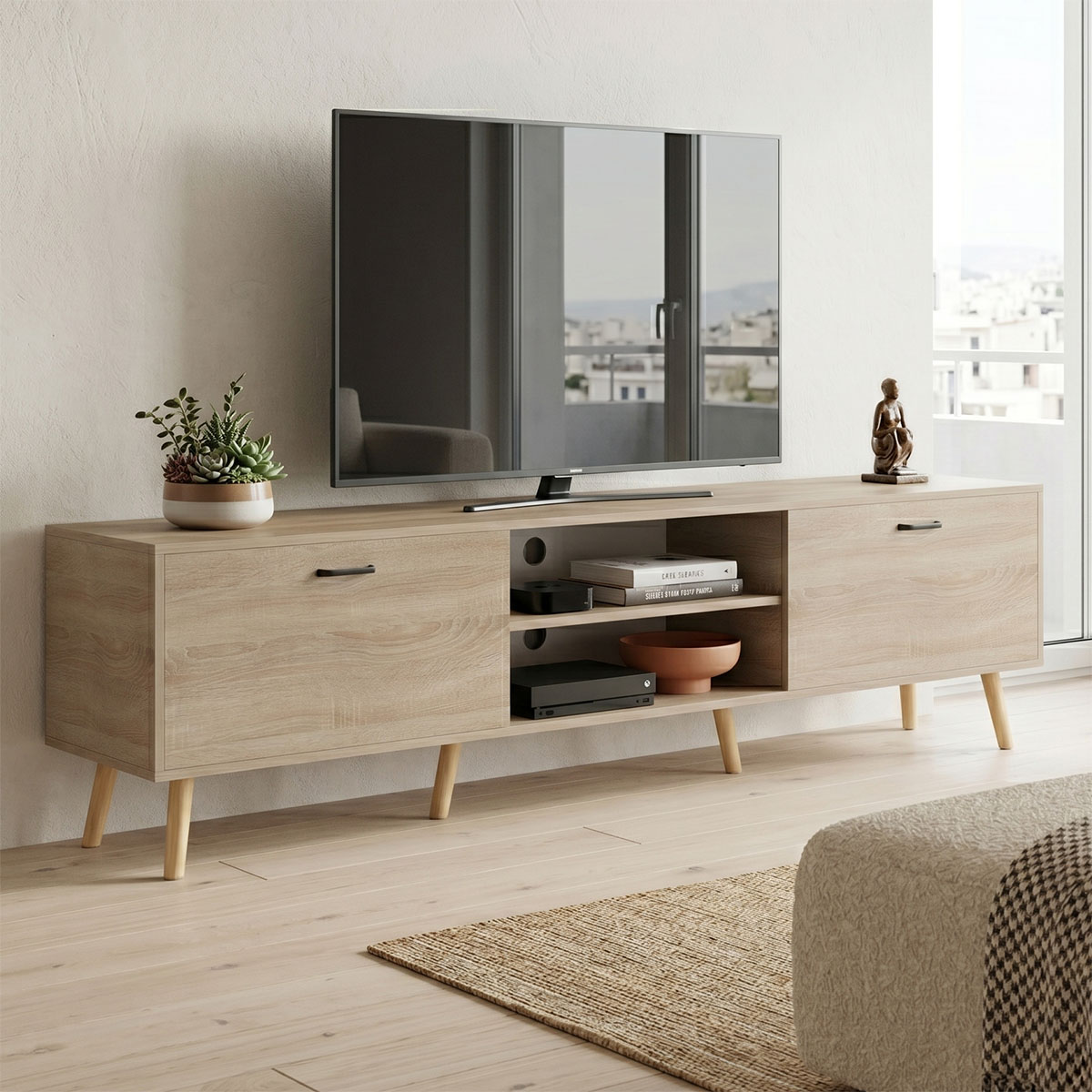 Έπιπλο τηλεόρασης Gorna sonoma 180x35x48.6εκ