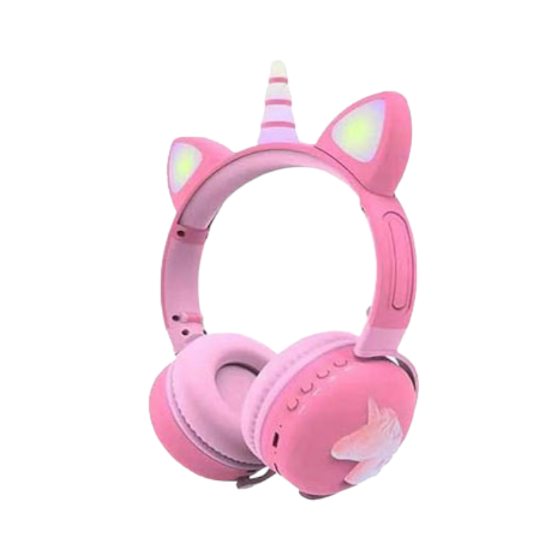 Ασύρματα ακουστικά - Unicorn Headphones - ME17 - 258606 - Ροζ