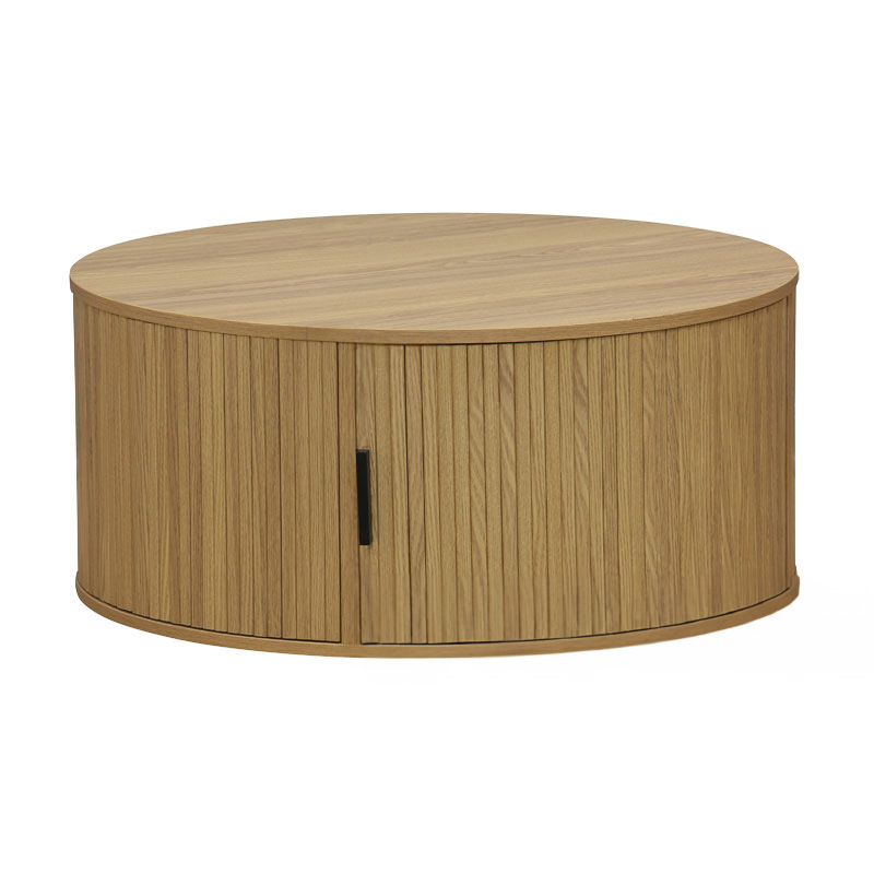 Τραπέζι σαλονιού Scandi MDF σε φυσική απόχρωση Φ80x35.5εκ