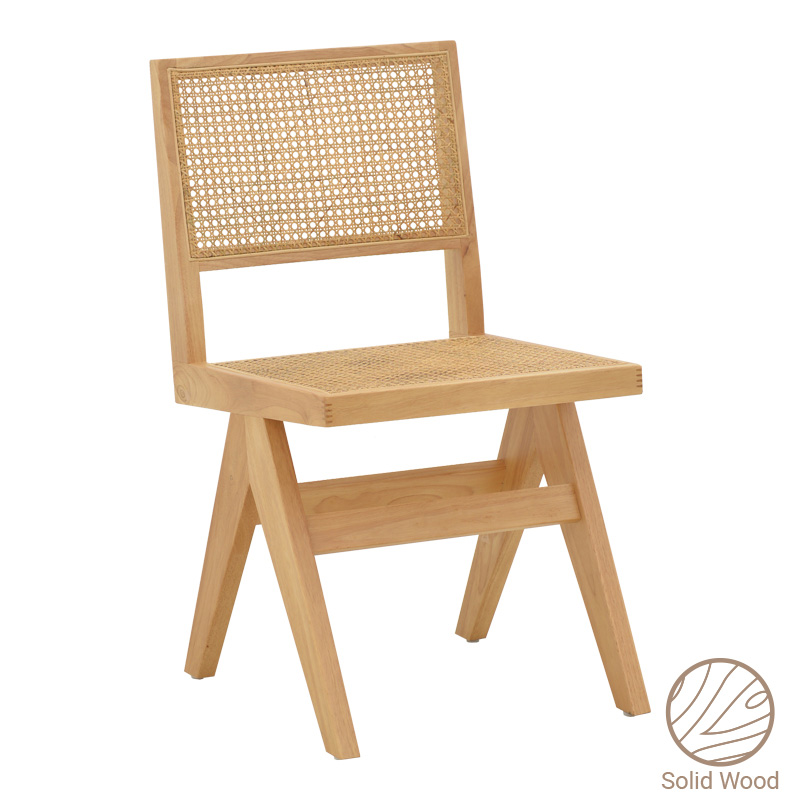 Καρέκλα Winslow φυσικό rubberwood 45x56x82εκ