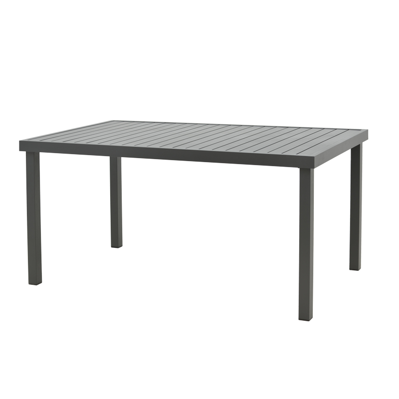 Τραπέζι Kliton αλουμινίου ανθρακί 150x80x74εκ