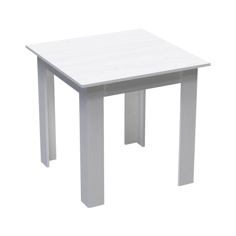 Τραπέζι Manka I σε λευκή απόχρωση 80x80x77εκ