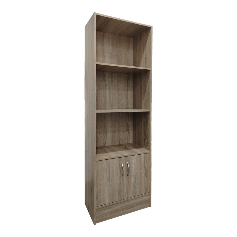 Βιβλιοθήκη Tekaro σε sonoma απόχρωση 57x33x180εκ