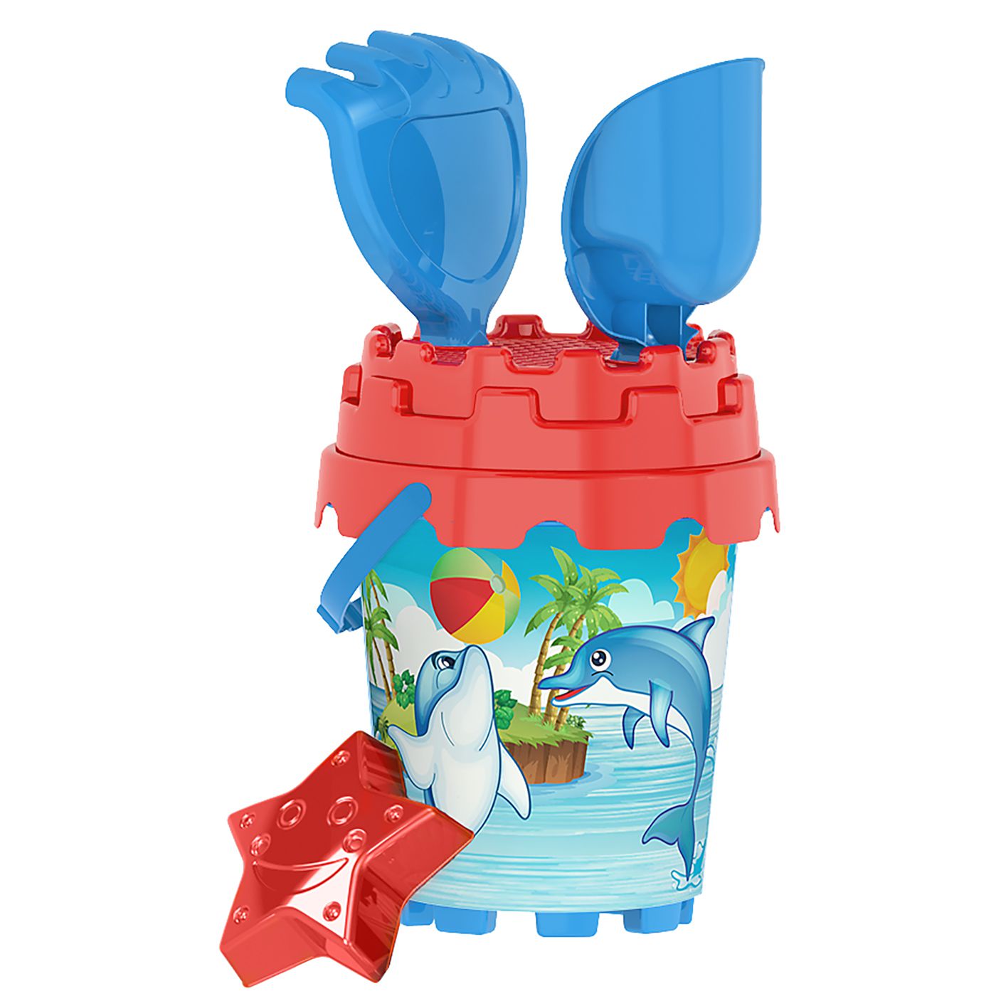 Κουβαδάκι Δελφίνια φ14cm σετ=5 τεμ Φ14cm SummerTiempo 6