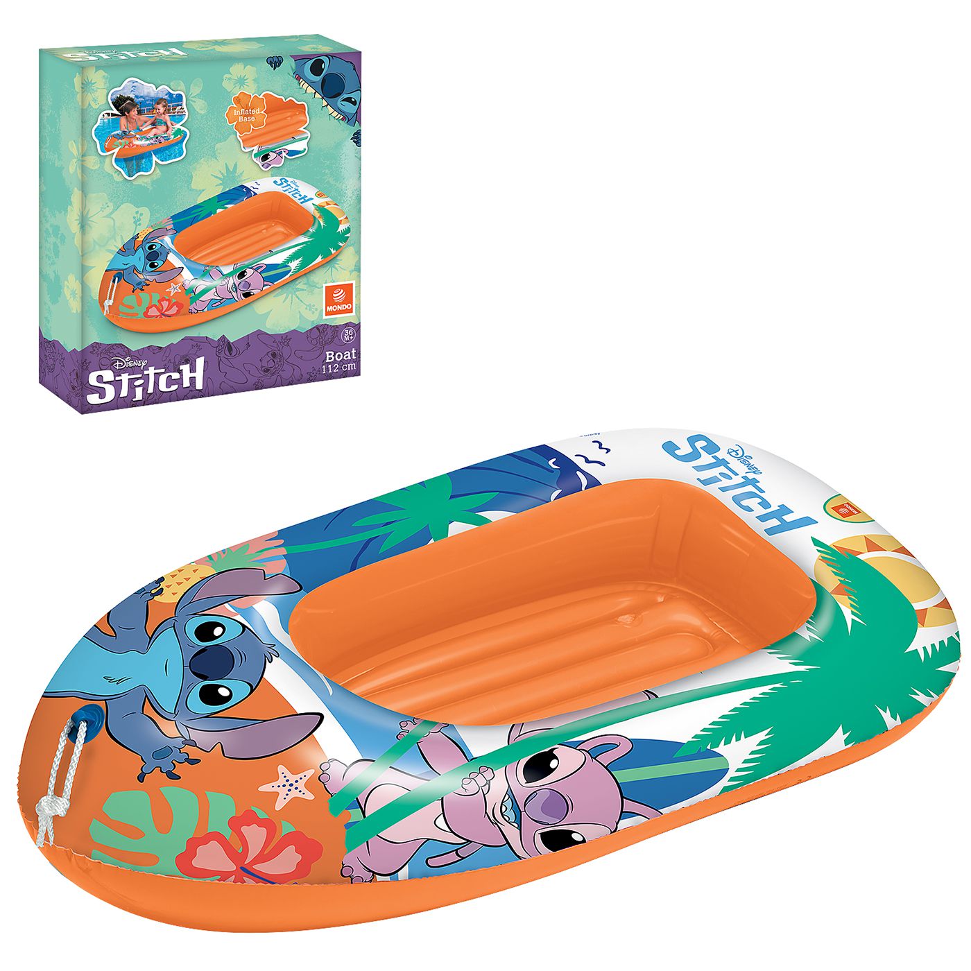 Βάρκα Φουσκωτή Stitch 112cm Mondo 42-3076