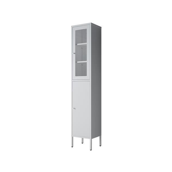 Ντουλάπι μεταλλικό Nextdeco με 2 πόρτες λευκό Υ180x35x30εκ.