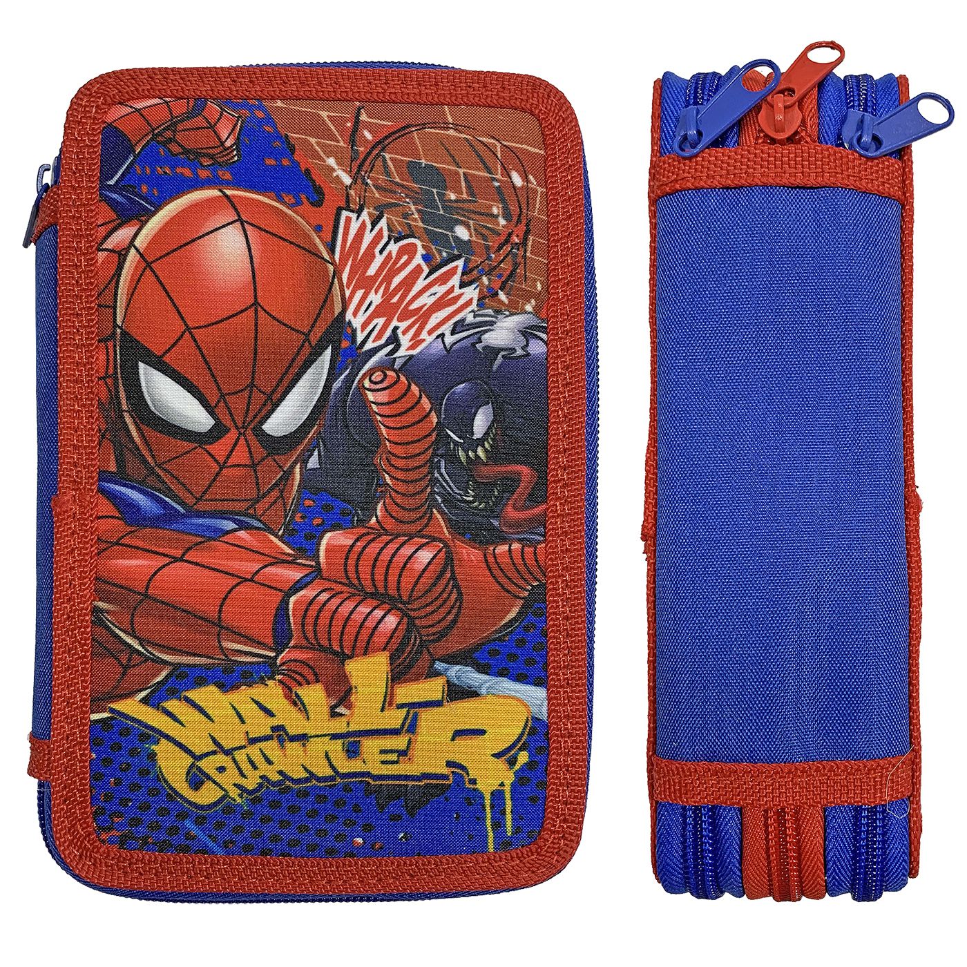 Κασετίνα Γεμάτη Τριπλή Spiderman 19,5x12,5x7cm Spiderman 1004Ε-14062 50-2795