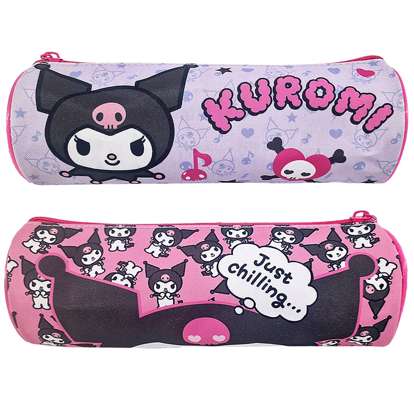 Κασετίνα Βαρελάκι Kuromi 23x8cm Kuromi 1010E-4251 50-3524