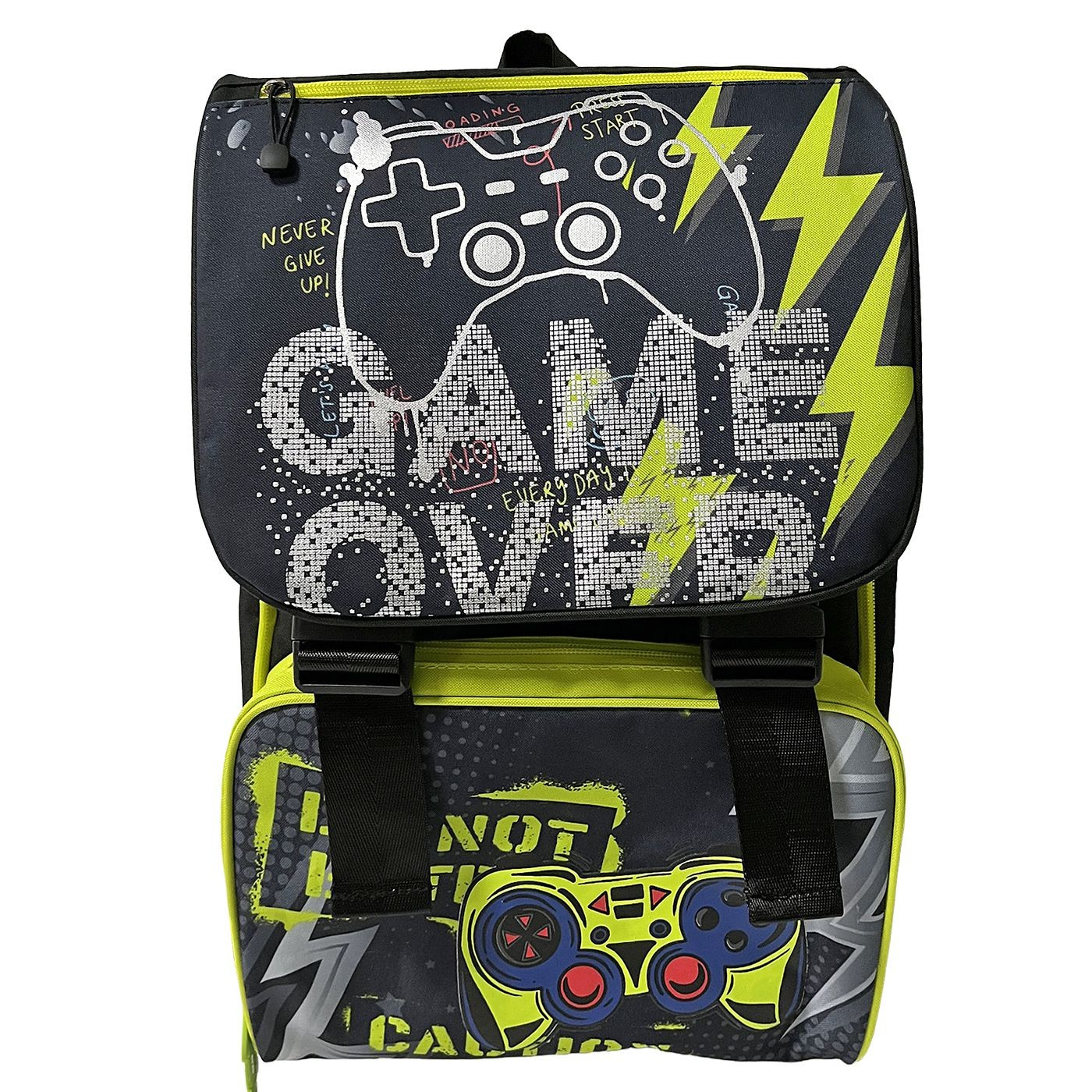 Σακίδιο Δημοτικού Game Over 40x28x14cm JustNote 703751 50-3731