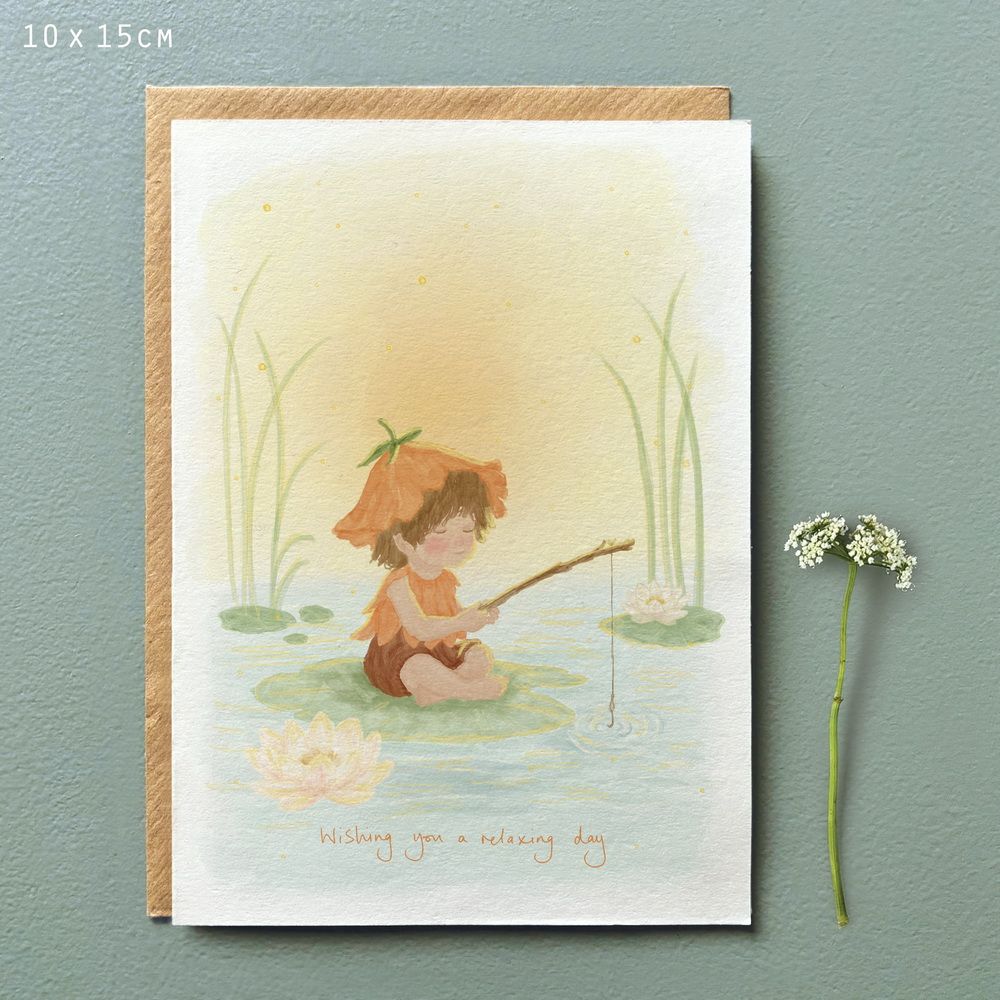 Flower folk Κάρτα-Wishing you a relaxing day