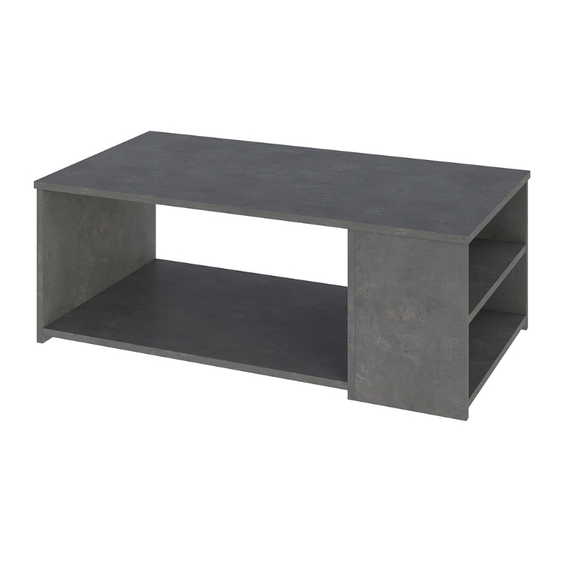 Τραπεζάκι σαλονιού Berg χρώμα γκρι ρετρό 110x60x40εκ.
