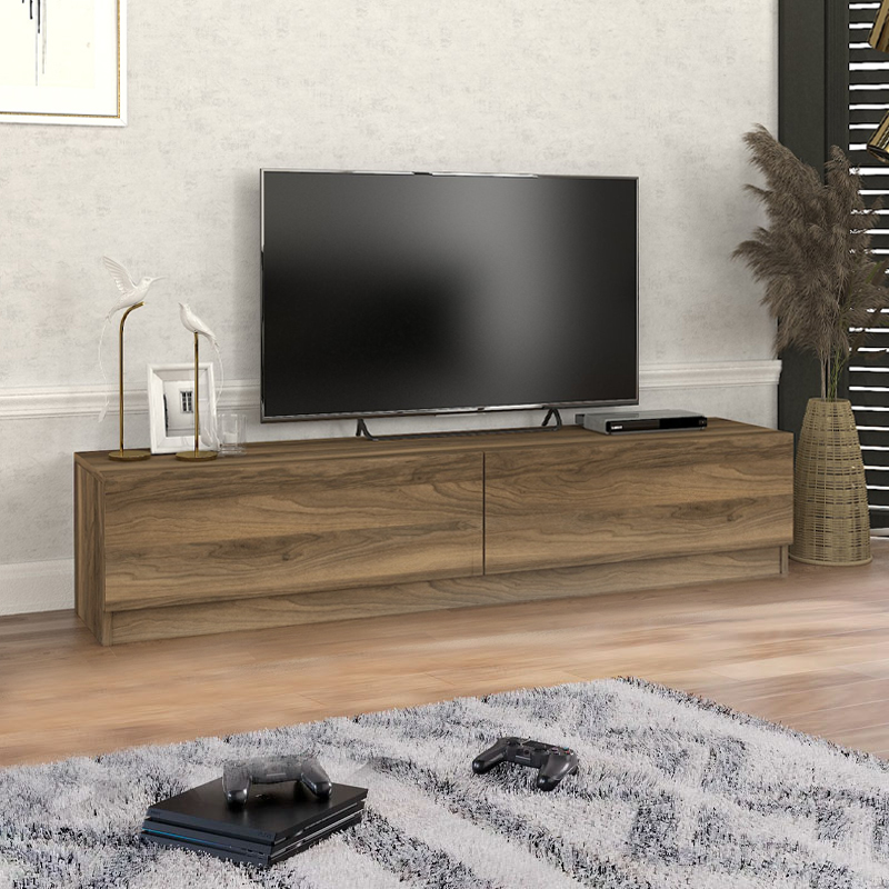 Έπιπλο τηλεόρασης Ahenk χρώμα καρυδί 160x31,3x32,9εκ.