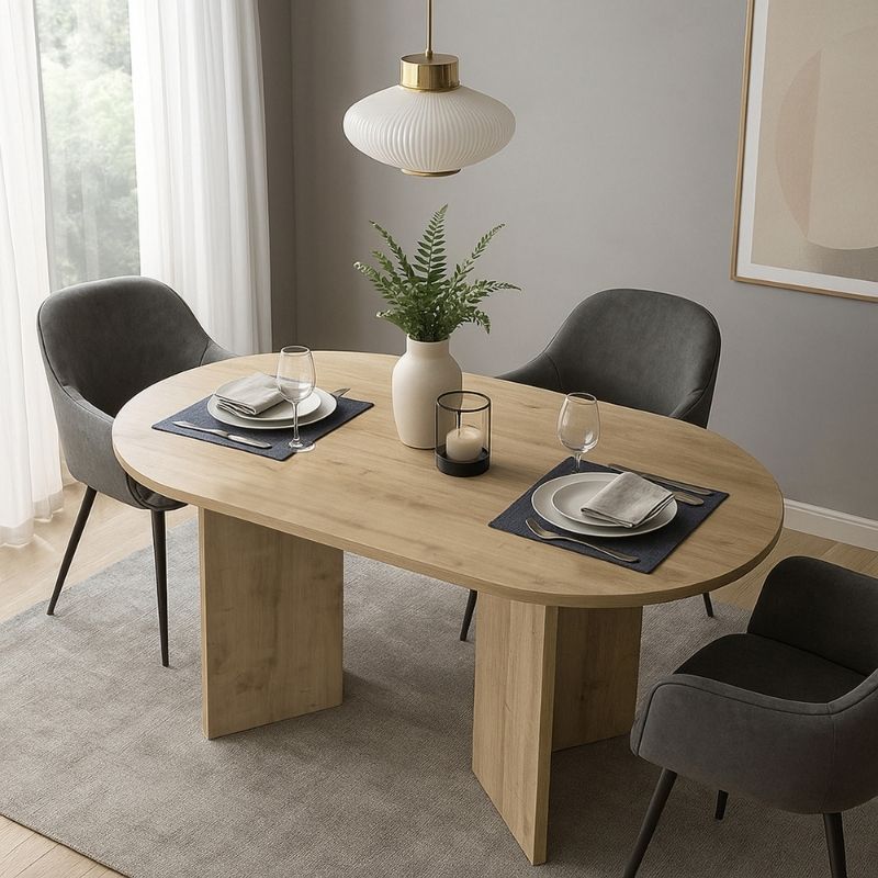 Τραπέζι Cortado χρώμα sapphire oak 138x80x75εκ.