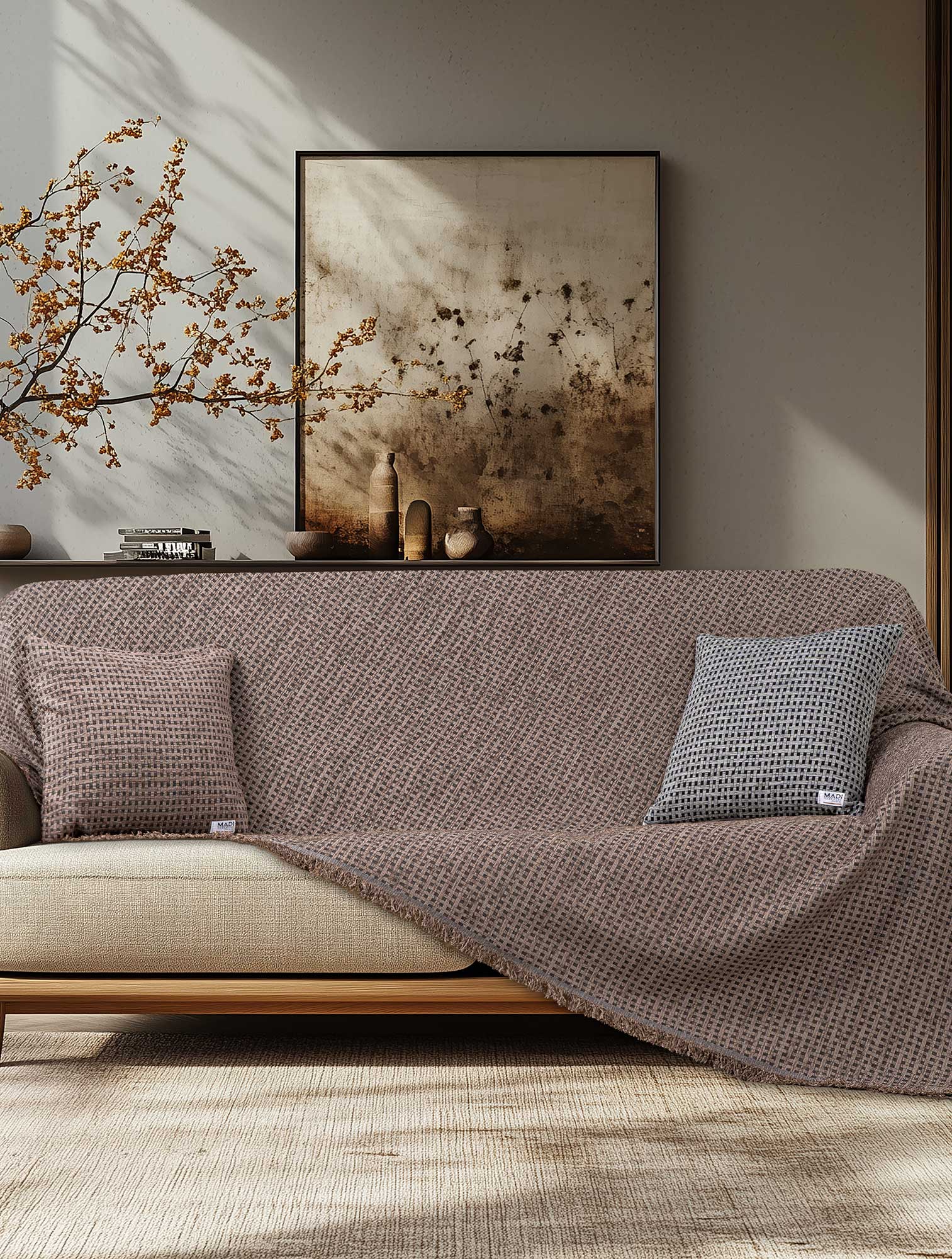 Ριχτάρι MOUVE BEIGE MADI
