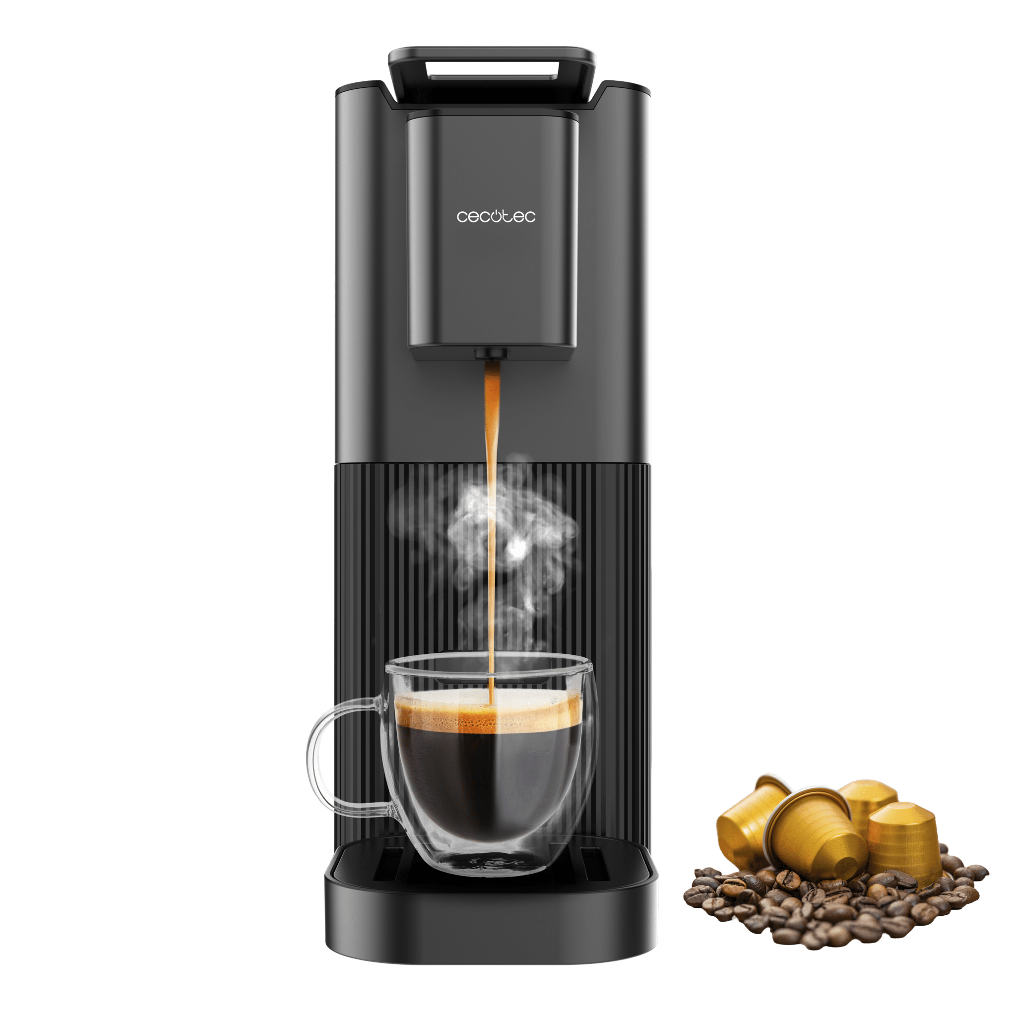 Cecotec Μηχανή Καφέ Κάψουλας Nespresso Power Caps 20 Κρεμ CEC-A90-120288
