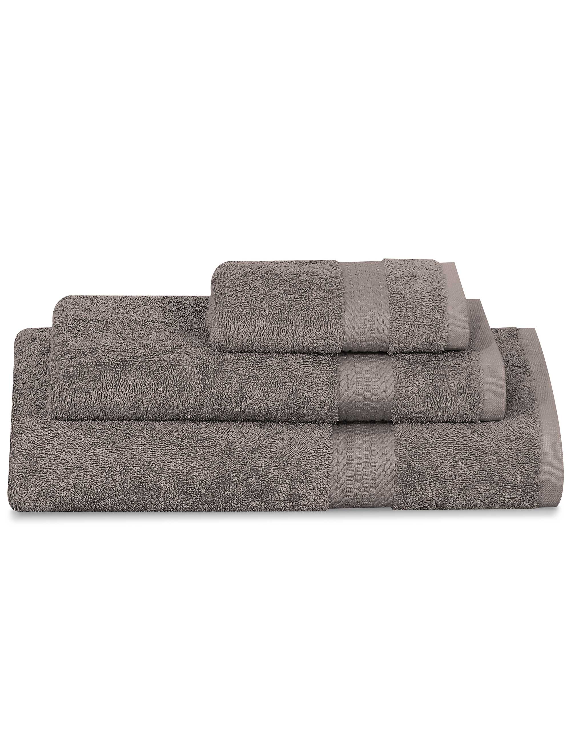 Πετσέτα UTOPIA TAUPE Taupe Σετ πετσέτες 3 τεμαχίων (30 x 50 + 50 x 90 + 80 x 150 εκ.) MADI