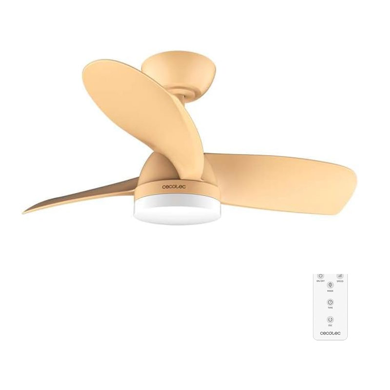 Ανεμιστήρας Οροφής με Φως 35 W EnergySilence Aero 3050 Πορτοκαλί Cecotec CEC-08467