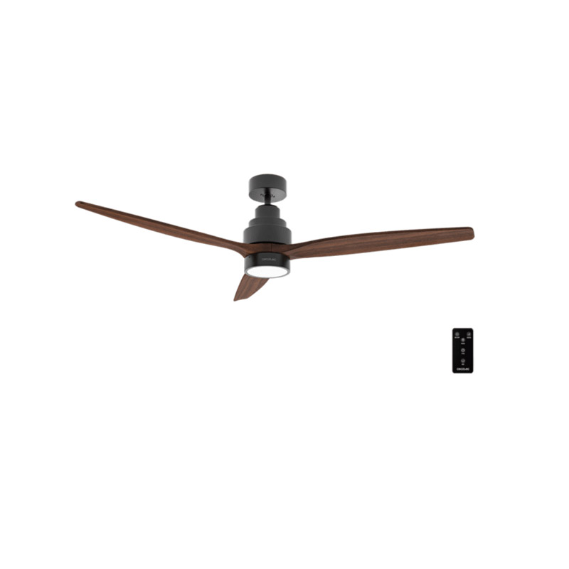 Ανεμιστήρας Οροφής με Φως Cecotec Energy Silence Aero 5300 Black&Wood Design CEC-05841