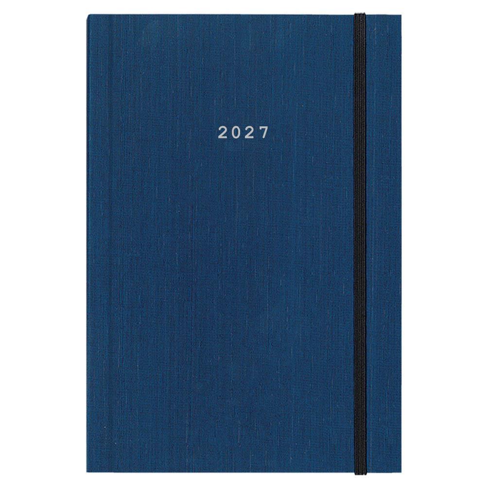 Next ημερολόγιο 2027 fabric ημερήσιο δετό μπλε με λάστι