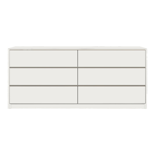 Συρταριέρα Kuanger  mdf σε λευκή απόχρωση 120x40x70εκ