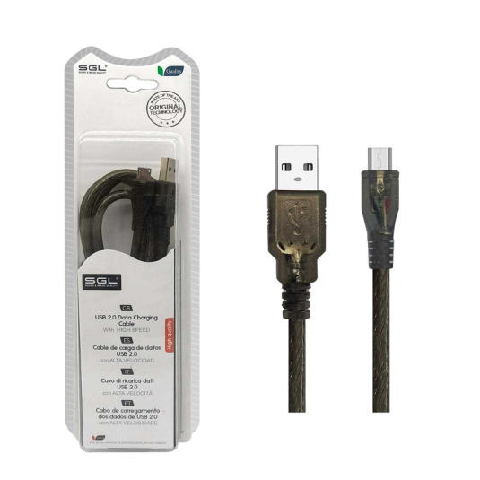 ΚΑΛΩΔΙΟ ΦΟΡΤΙΣΗΣ & DATA - 13S - USB-A MALE/MICRO USB - 5M - 097381