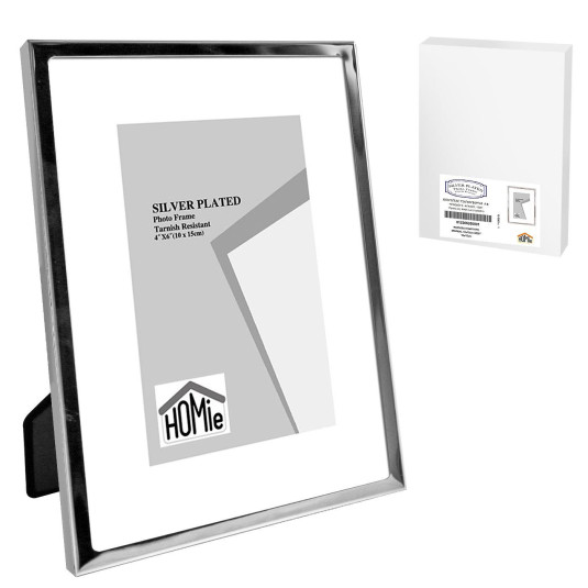 Κορνίζα Επάργυρη Minimal 10x15cm Homie 322082 12-2062