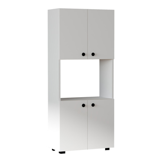 Στήλη Guzel  σε λευκή απόχρωση 60x31.4x140εκ
