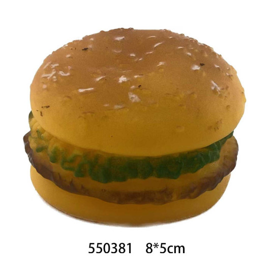 Παιχνίδι σκύλου Latex Burger - 8x5cm - 12pcs - 550381