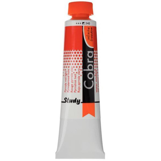 Talens Cobra Study water mixable oil 340 pyrrole red light 40ml. - 3 ΤΕΜ