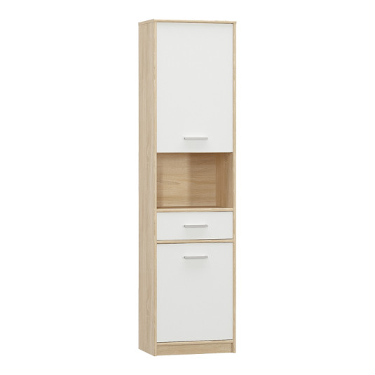 Στήλη Letto  σε oak - λευκό ματ απόχρωση 50,2x34,3x195εκ