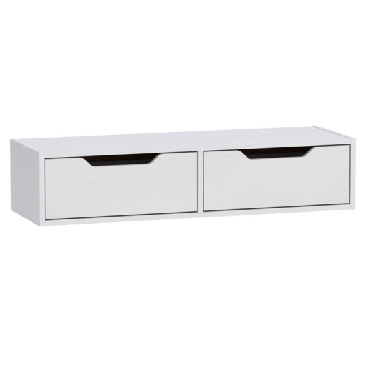Κονσόλα επιτοίχια Alberto  σε λευκή απόχρωση 100x32.5x22εκ