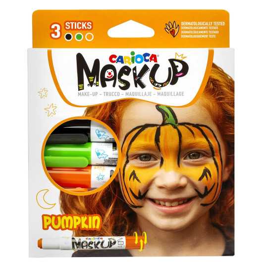 Βαφές Προσώπου 3τεμ Carioca Maskup (Πορτοκαλί-Πράσινο-Μαύρο)  Carnavalista 232769 3-2749