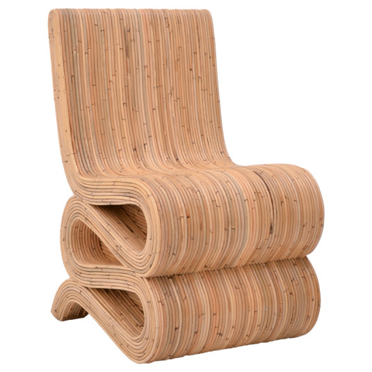Πολυθρόνα Favorsy  rattan σε φυσική απόχρωση 52x65x90εκ