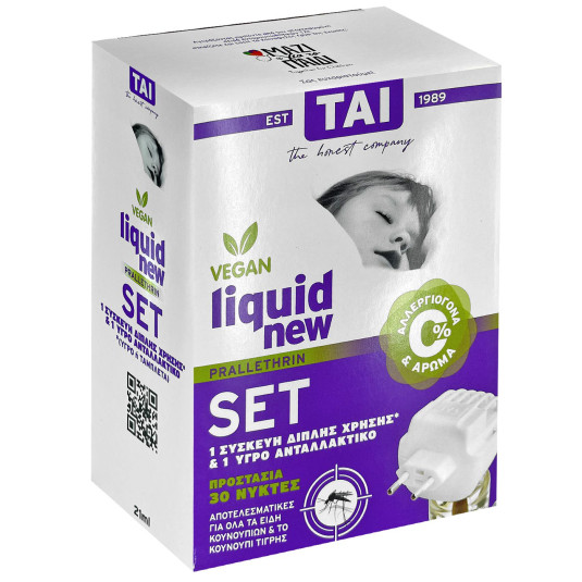 Εντομοκτόνο TAI Liquid ON/OFF σετ με Συσκευή Διπλής Χρήσης + Ανταλλακτικό  Tai 42-1909