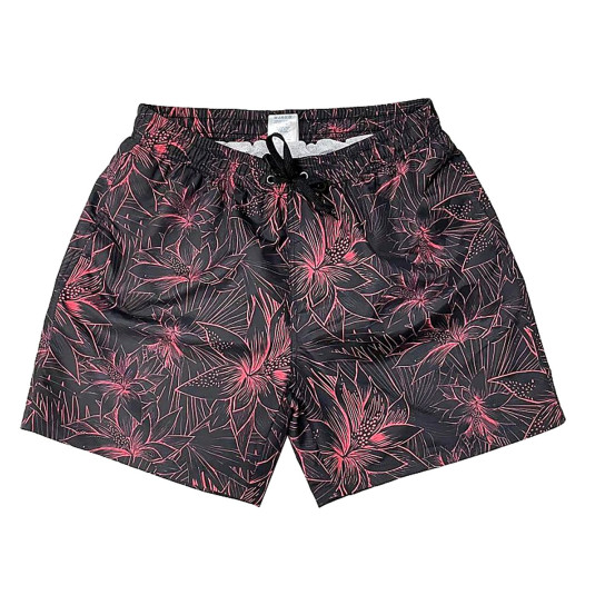 Μαγιό Ανδρικό Polyester Μαύρο Κόκκινο  SummerTiempo 622975 42-2955