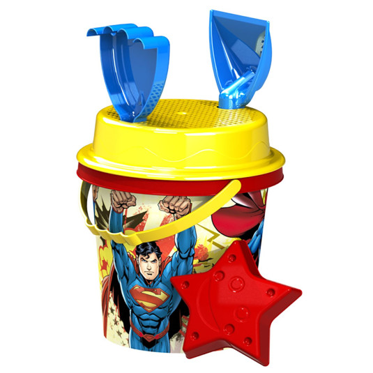 Κουβαδάκι Superman σετ=5τεμ Φ17cm Warner Bros WB-W-1804-S 42-761