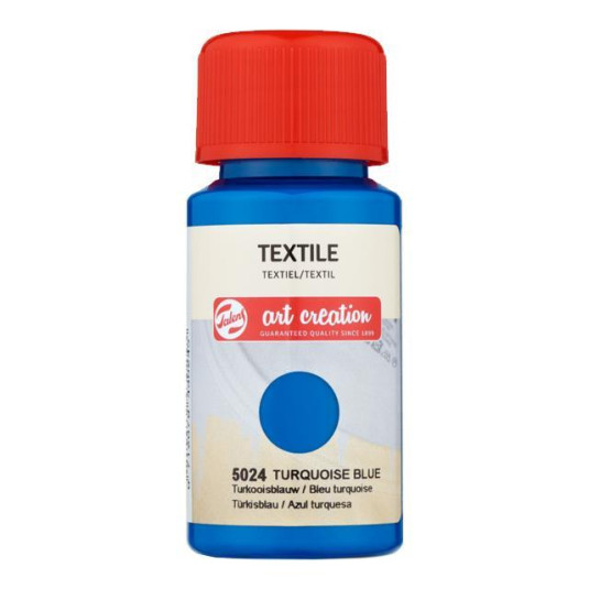 TALENS ΧΡΩΜΑ TEXTILE 5024 TURQUOISE BLUE 50ML - 4 ΤΕΜ