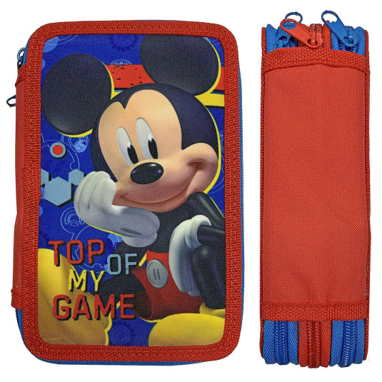 Κασετίνα Γεμάτη Τριπλή Mickey 19,5x12,5x7cm Disney 1004Ε-14052 50-2796