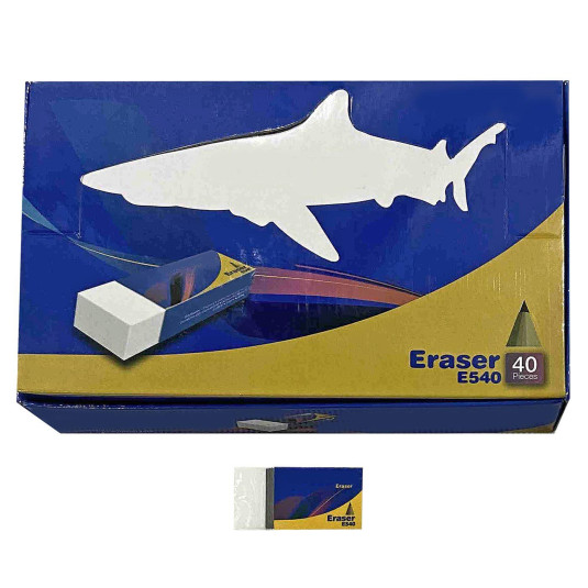 Γόμα Λευκή σετ=40τεμ 3,3x1,5cm JustNote 703183 50-3163