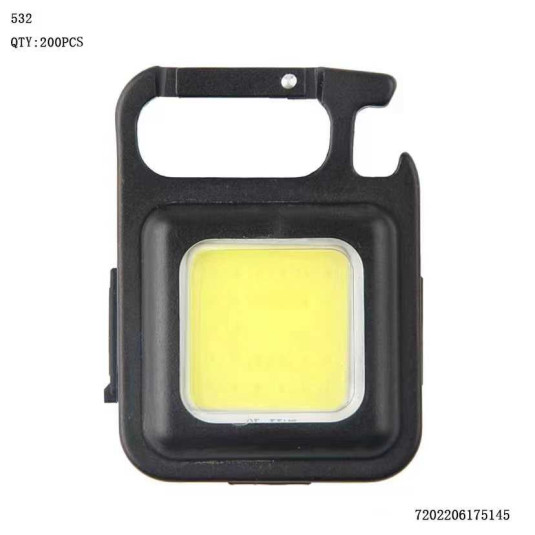 Mini επαναφορτιζόμενος φακός LED μπρελόκ - 532 - 175145