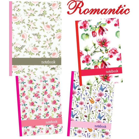 Next romantic 360° τετράδιο flexi 17x25εκ. 4θεμ. 256σελ. - 6 ΤΕΜ