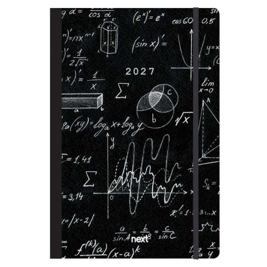 Next ημερολόγιο 2027 Trends Mathematics ημερήσιο flexi με λάστιχο 12x17εκ.