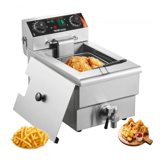 VEVOR  Ηλεκτρική Φριτέζα 3000W 9L Ανοξείδωτη 200°C DGDZGSJK0000XU1BAV2
