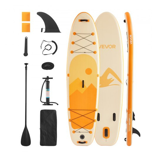 VEVOR Φουσκωτή Σανίδα SUP 3.05m x 84cm x 15cm, Στρατιωτικής Αντοχής, Ultra-Light με Όλα τα Αξεσουάρ, Ιδανική για Όλους CQJBPTK10FT3LC4WN001V0