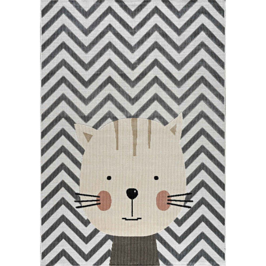 Παιδικό Χαλί CAT Γκρι 130 x 190 εκ. MADI