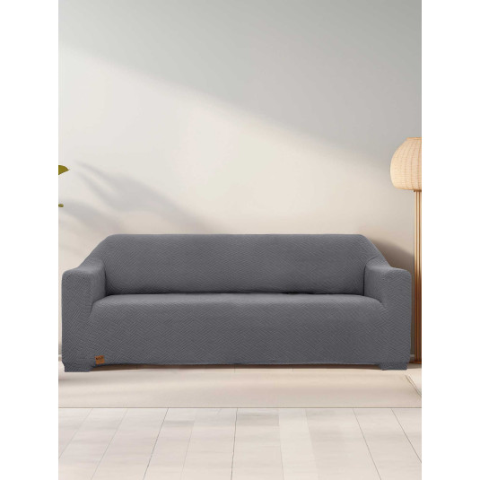 Ελαστικά καλύμματα καναπέ DYNAMIC DARK GREY Σκούρο Γκρι Ελαστικό κάλυμμα διθέσιου καναπέ MADI
