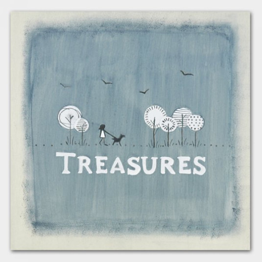 Κουτί ξύλινο - Treasures 21εκ.