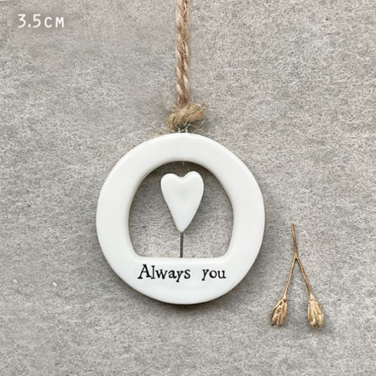 Πορσελάνινος κύκλος 3,5εκ. - Always you