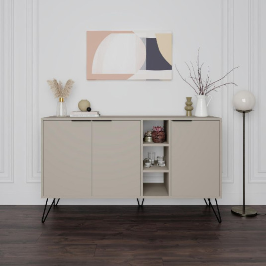 Μπουφές Clara  χρώμα sandstone 142x35,6x83εκ.